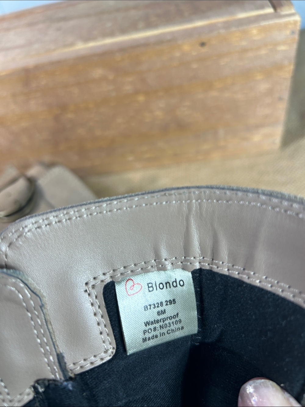 Blondo Taupe Suede Waterproof Lug-Sole Ankle Boots with Buckle - Picture 9 of 11